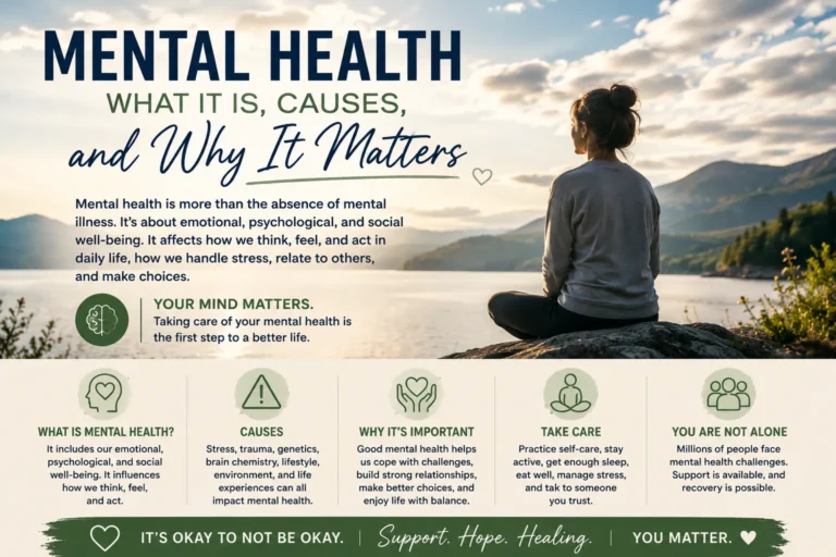 Mental Health – What It Is, Causes, and Why Mental Health Matters What Is Mental Health?